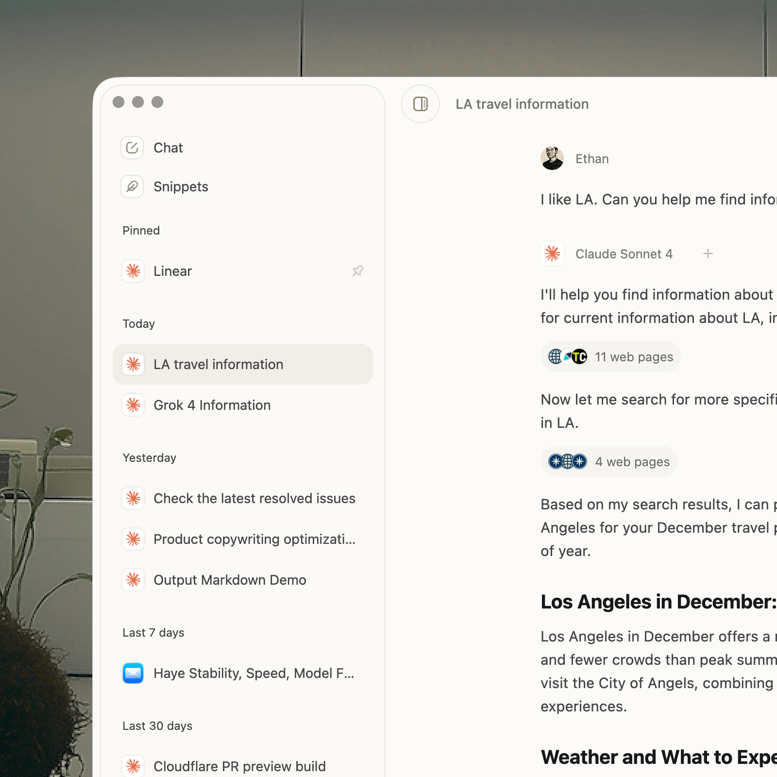 More modern interface